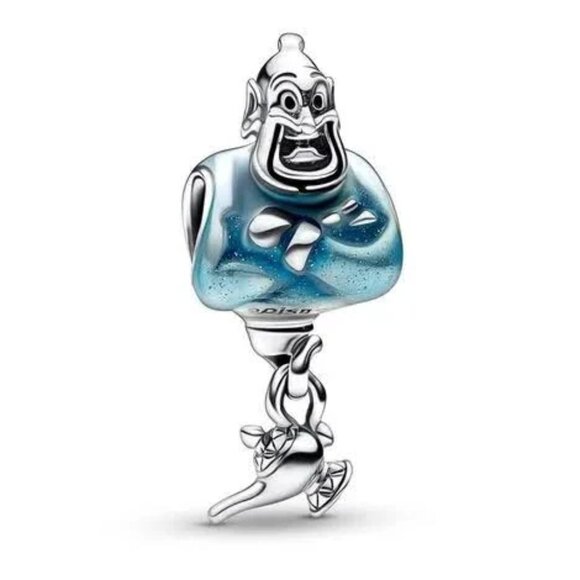 New Pandora S925 Disney Aladdin Genie & Lamp Dangle Bracelet Charm - Picture 2 of 4
